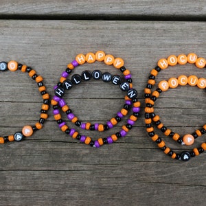 Happy Halloween Hocus Pocus Boo Beaded Bracelets - Etsy
