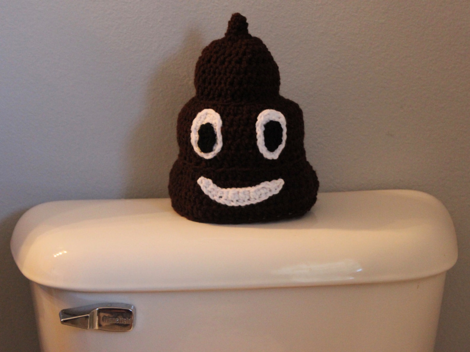 Crochet Poop Emoji Toilet Paper Cover Decoration Etsy