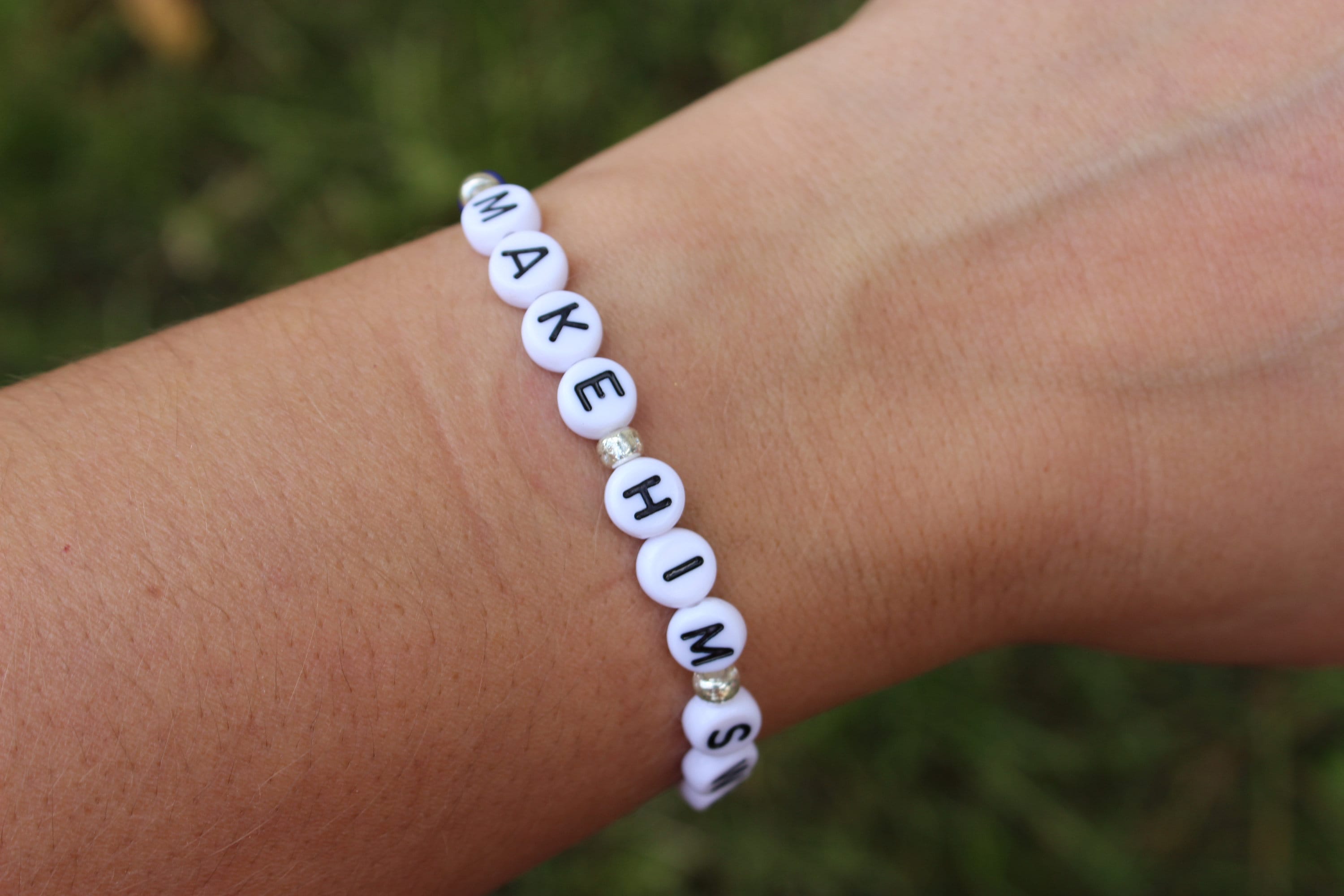 Political Make Him Sweat Beaded Patriotic Bracelet Etsy UK