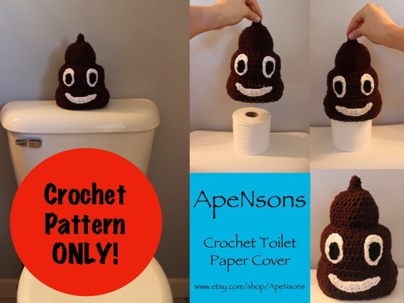 Pdf Pattern Crochet Poop Emoji Toilet Paper Pattern