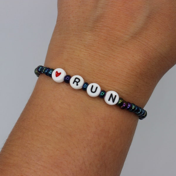 CUSTOMIZE Your OWN RUN 5K 10K Half Marathon Marathon Race Running Bead Bracelet