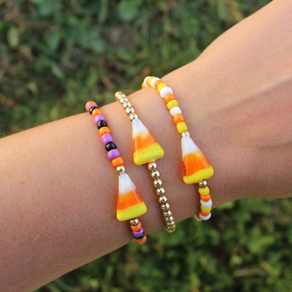 Pulseras de cuentas de maíz dulce