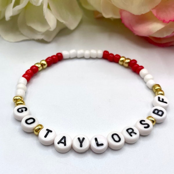 Taylor Swift Era Travis Kelce #87 Love Story Swiftie Seed Bead Bracelet Set