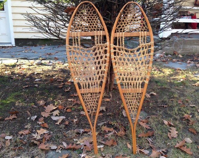 Vintage 1940's Canadian Faber Snowshoes Etsy