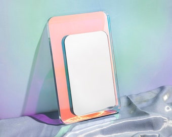 Retro Square Reflector - wavy acrylic mirror wiggly mirror amorphic mirror retro mirror retro object