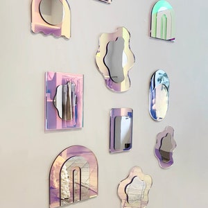 Your own Reflector art experience - custom art installation - wavy acrylic mirror wiggly mirror amorphic mirror retro mirror retro object