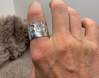 Sterling silver Flame Ring