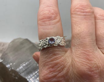 Sterling silver Tanzanite ring