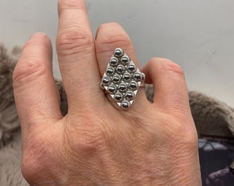 Sterling silver Tribal dot Ring