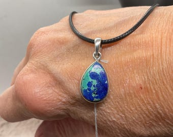 Teardrop Azurite pendant