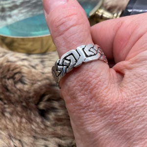 Sterling silver Celtic 3 Band Ring