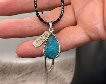 Raw Turquoise pendant