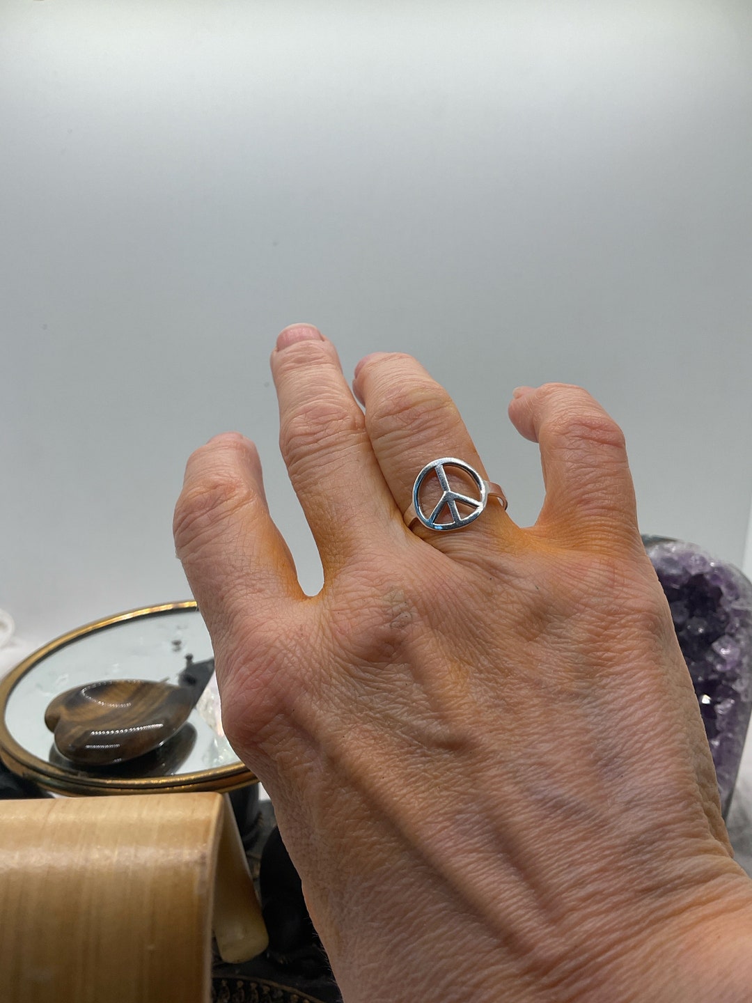 Peace Ring in Silver – Blue Owl Workshop