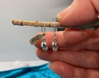 Sterling Silver Skull Earrings