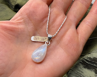 ヴィンテージ スターリング シルバー ラブラドライト オーバル