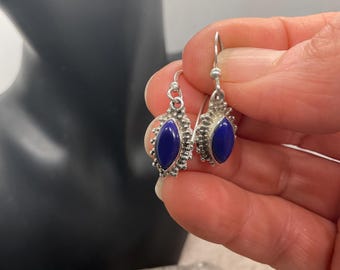 Lapis lazuli boho earrings