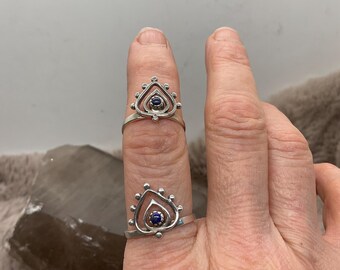 Bohemian Gothic Lapis Lazuli Rings