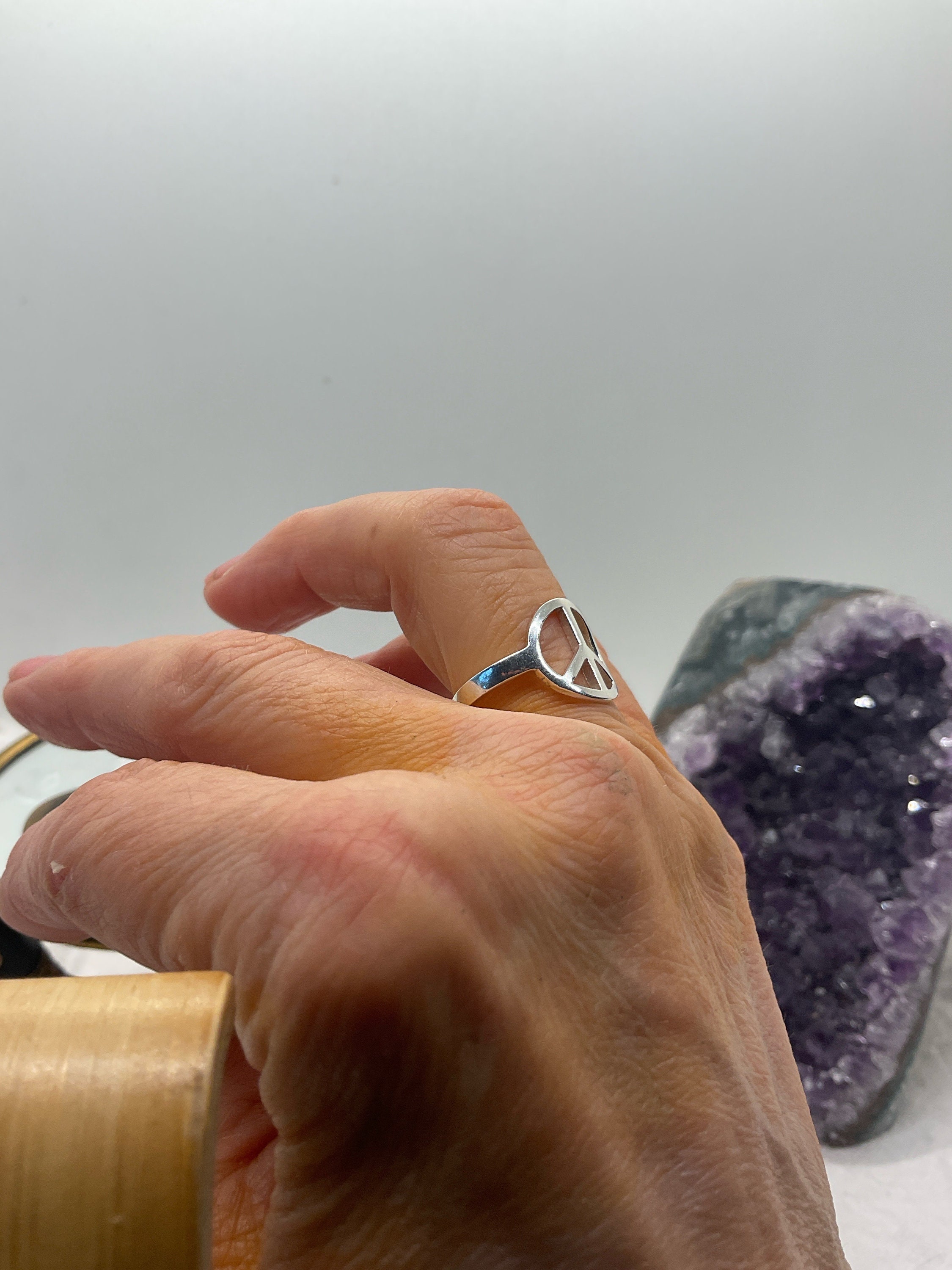 Peace Ring in Silver – Blue Owl Workshop