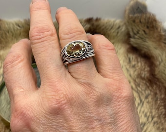 Citrine Coctail Ring