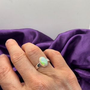 Sterling silver Opal Ring