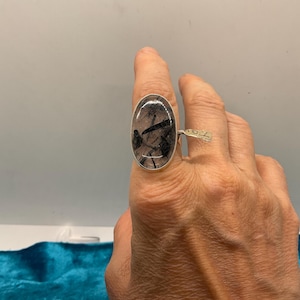 Verstelbare ring van toermalijnkwarts