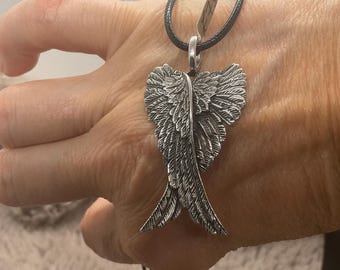 Sterling Silver Angel wing pendant