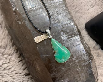Chrysoprase pendant