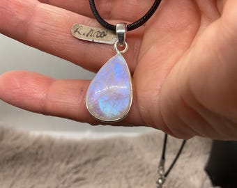 Labradorite (Rainbow moonstone)/ Ethereal pendant