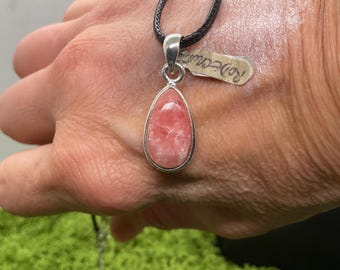 Excuisite Rhodocrosite pendant
