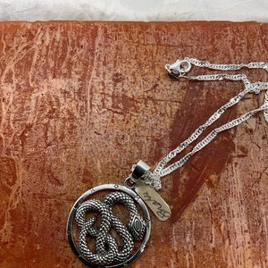Sterling Silver Snake pendant