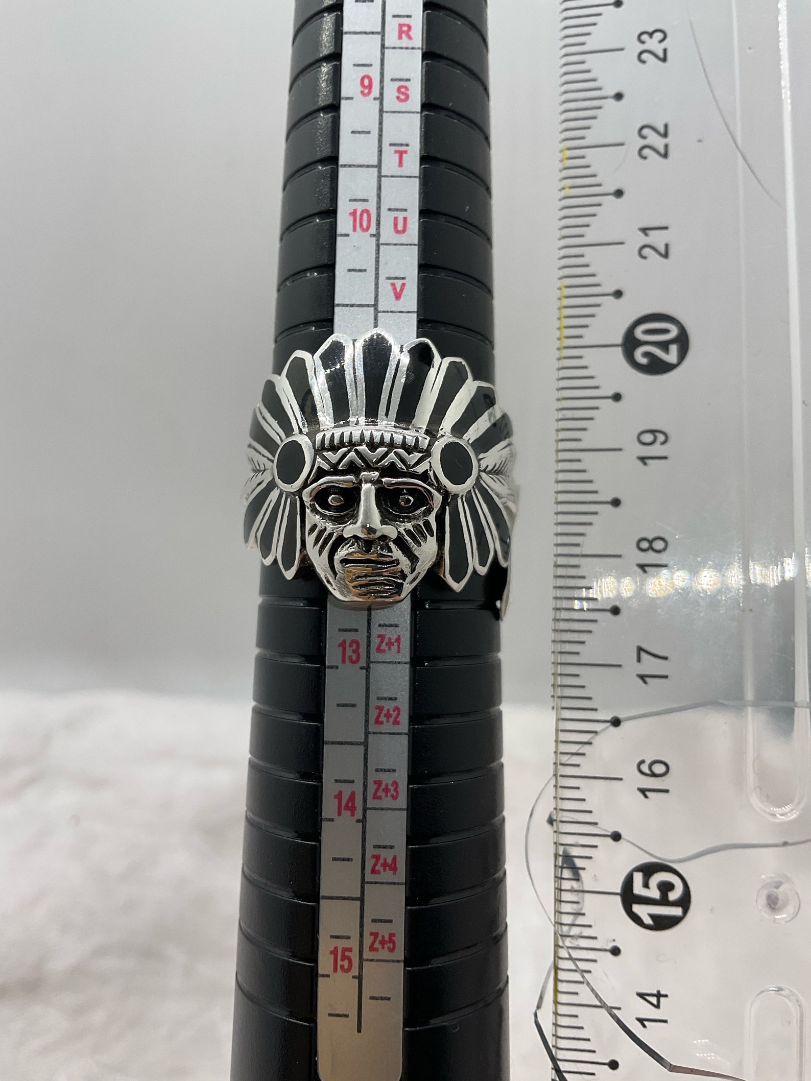 Sterling Silver Native American Chief Ring - Etsy