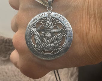 Wiccan Pendant.Charge of the Star Goddess