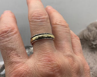 Sterling silver Spinning / worry ring