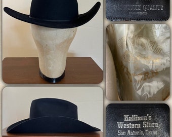 Western Hat Black Cowboy Ranch 
