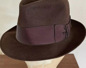 Dobbs Hat, Size 7 1/2, Fedora Hat, Dobbs Fedora Hat, 1960s Hat