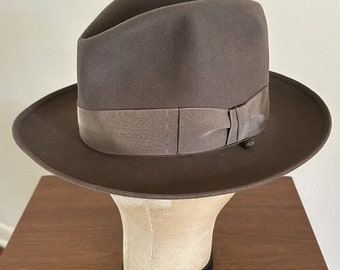 1960s Royal Stetson OPEN ROAD 7 1/4 Hat Fedora Cowboy 60s