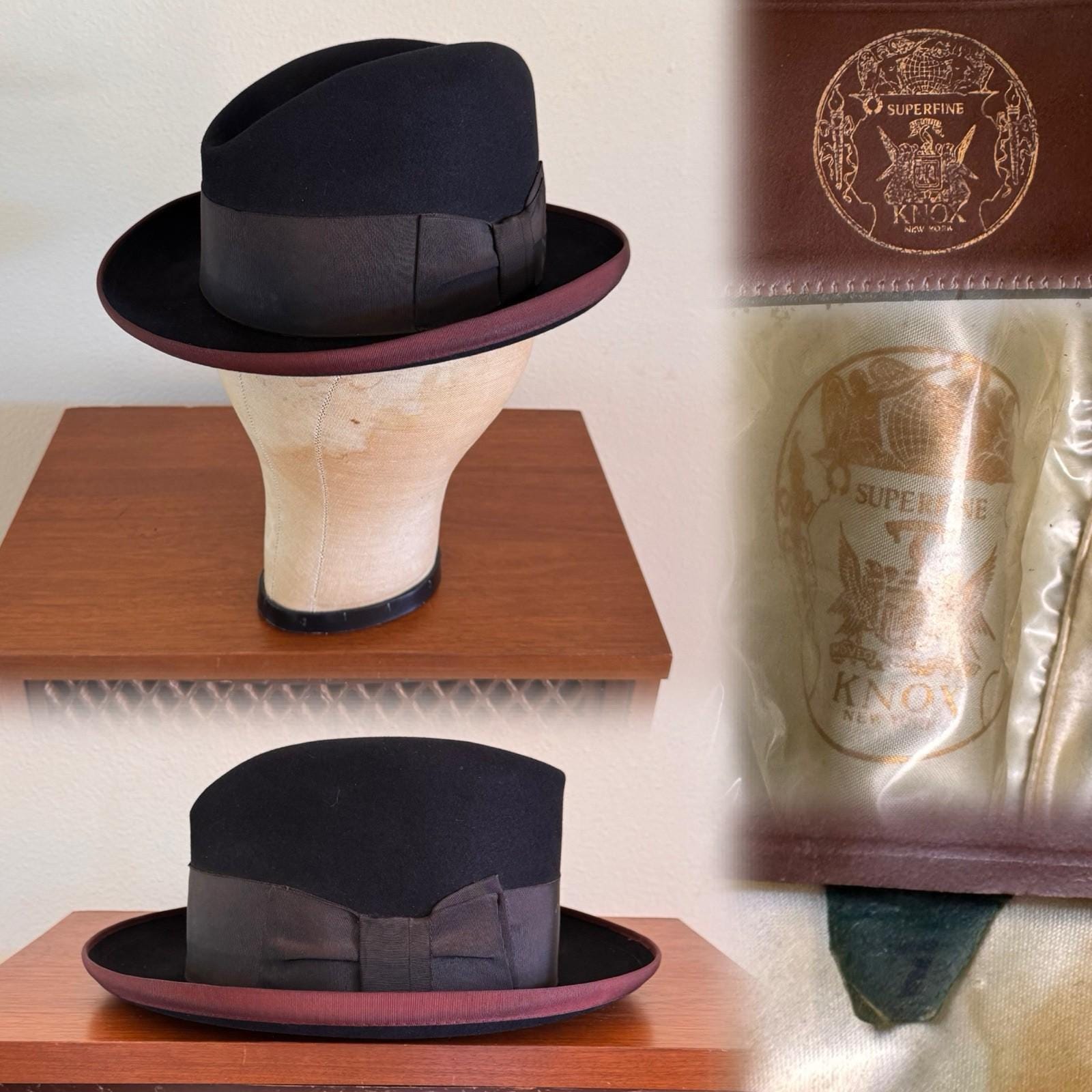 1950s Knox Premier Madison Avenue Cavanagh Edge Fedora Hat