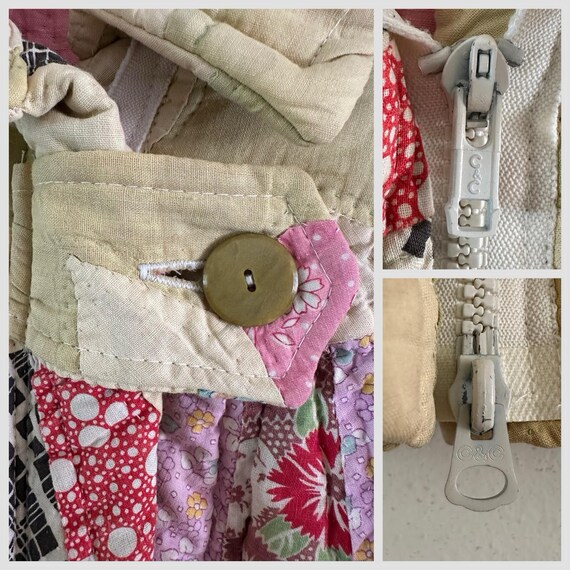 1980s Patchwork Quilt Jacket: KAS Original Feed S… - image 10