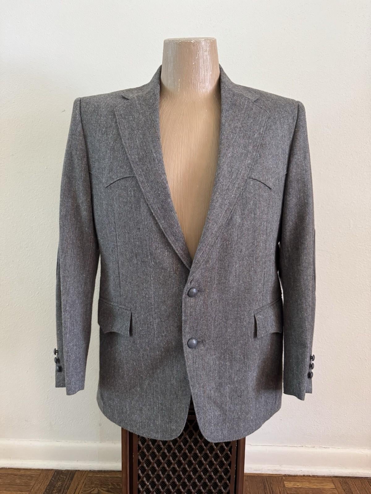 【USA製80s】ウエスタンテーラードジャケット ブラウンPagano West USA製80s】ウエスタンテーラードジャケット ブラウンPagano West