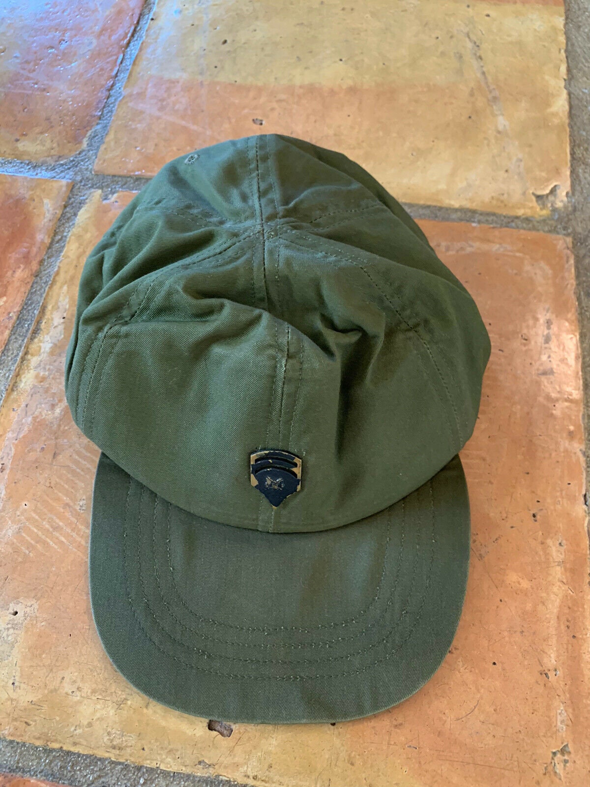 VTG 70s Hot Weather OG 106 Sateen Utility Cap Hat 7 1/8
