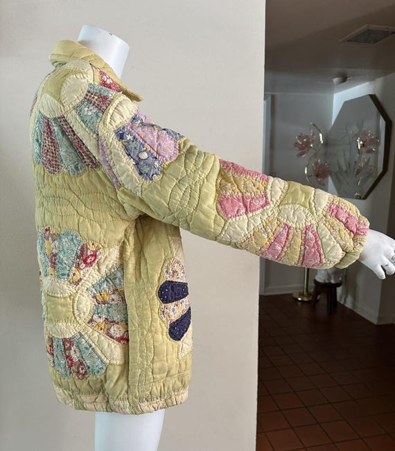 1980s Patchwork Quilt Jacket: KAS Original Feed S… - image 16