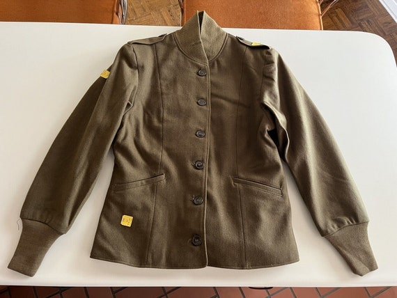 NOS 1940s WwII US Army Women’s WAC Field Jacket L… - image 5