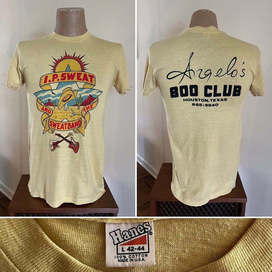 1970s JOHNNY WINTER OWNED I.P. Sweat and the Sweatband Tshirt Rock