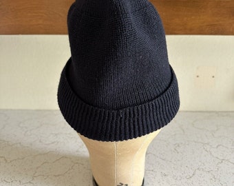 Original 1940s WWII US Navy Watch Cap Wool Knit Deck Sailor