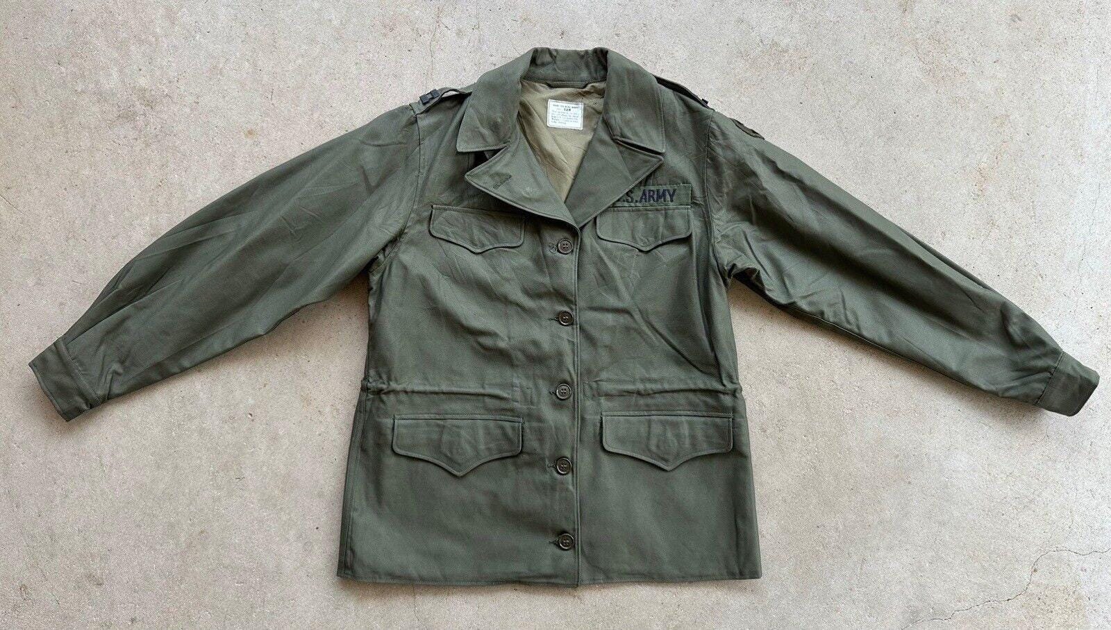 ジャケット・アウター 40s US ARMY M-43 FIELD JACKET 34S WWII Era US Army M1943 M43 Field Jacket - Size 34S