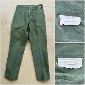 1960s US Army OG 107 Cotton Sateen Pants (W 29 L 32) - Etsy