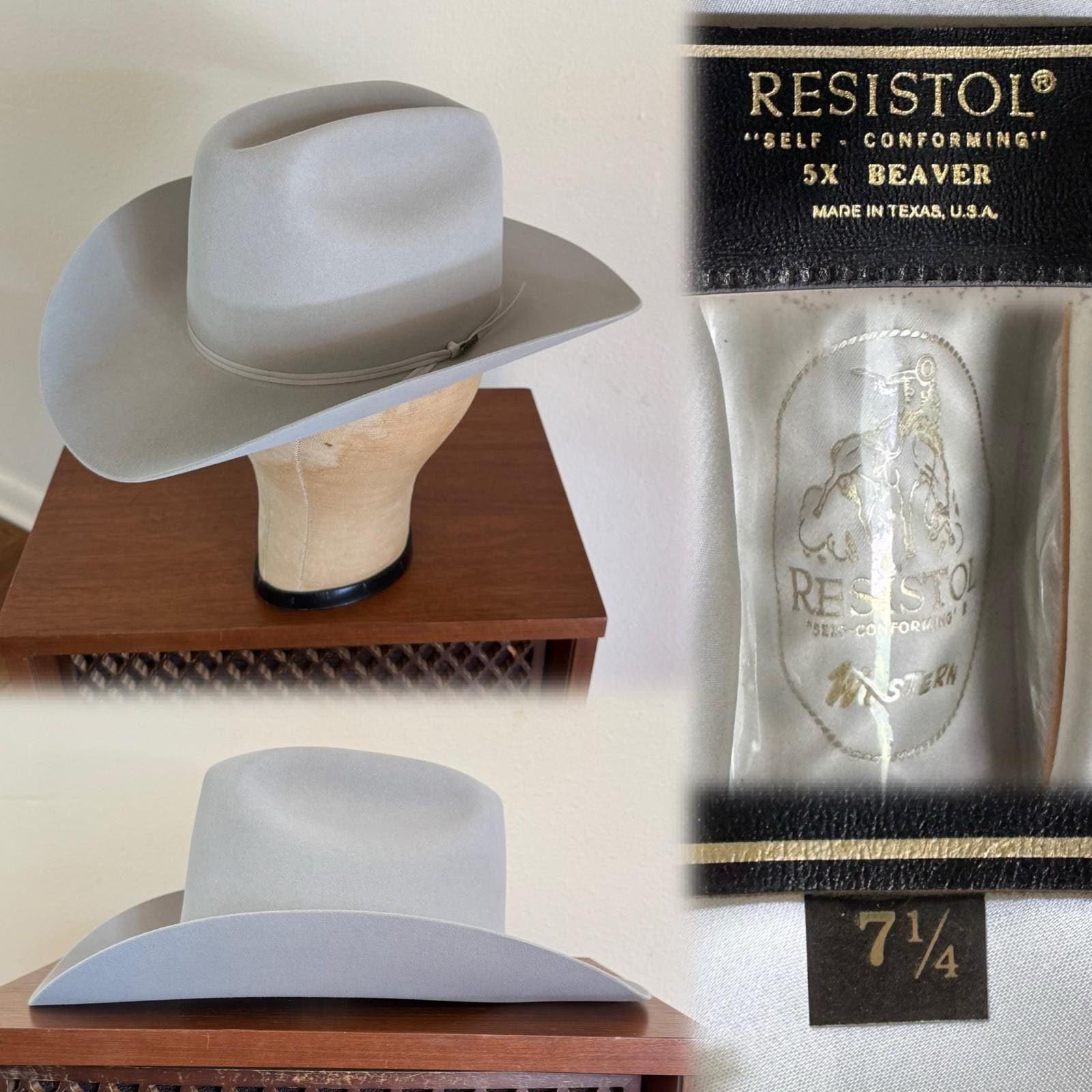 ミント！40s VINTAGE RESISTOL OPEN ROAD 7 1/8 ミント！40s VINTAGE RESISTOL OPEN ROAD 7 1/8 A 1950's Stetson Open