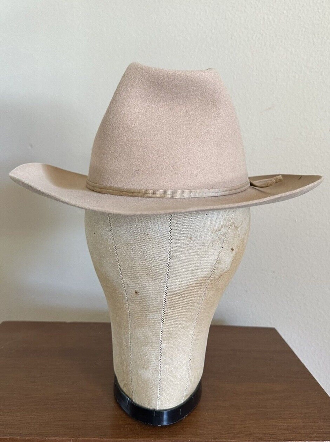 1950s STETSON 3x BEAVER 7 1/8 Cowboy Western Hat 50s Fedora