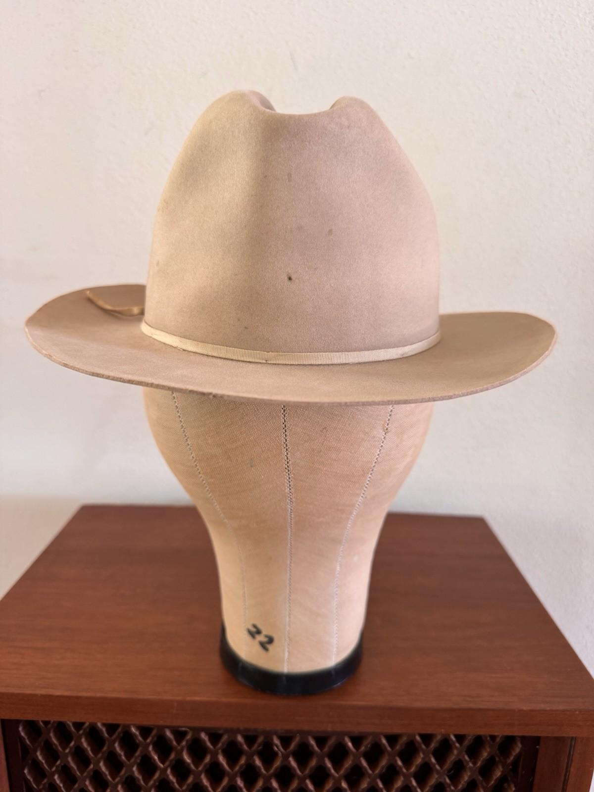 1950s Stetson One Hundred, 100X Beaver Cowboy Hat, Shudde Bros