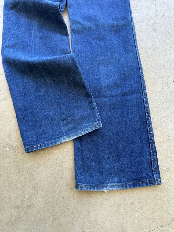 80s WILLIE NELSON Denim Jeans W 26.5 L 32 High Wa… - image 9